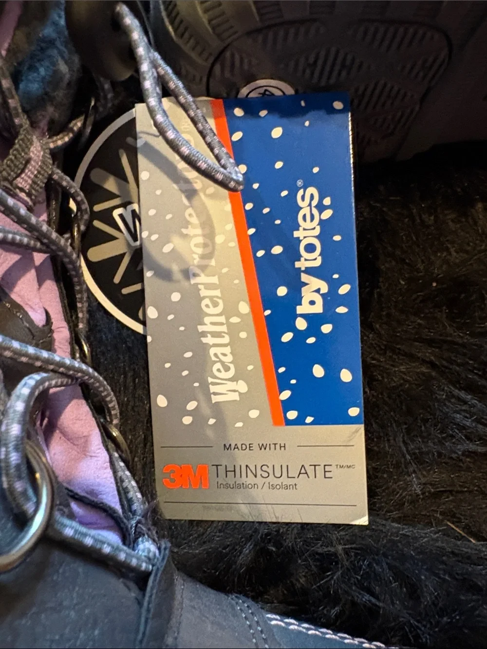 totes Gray Girls winter boots made with 3M Thinsulate